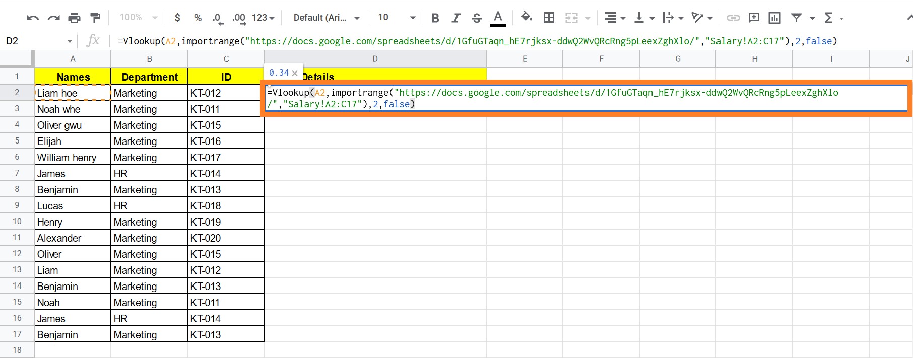 How to VLOOKUP from Another Sheet in Google Sheets