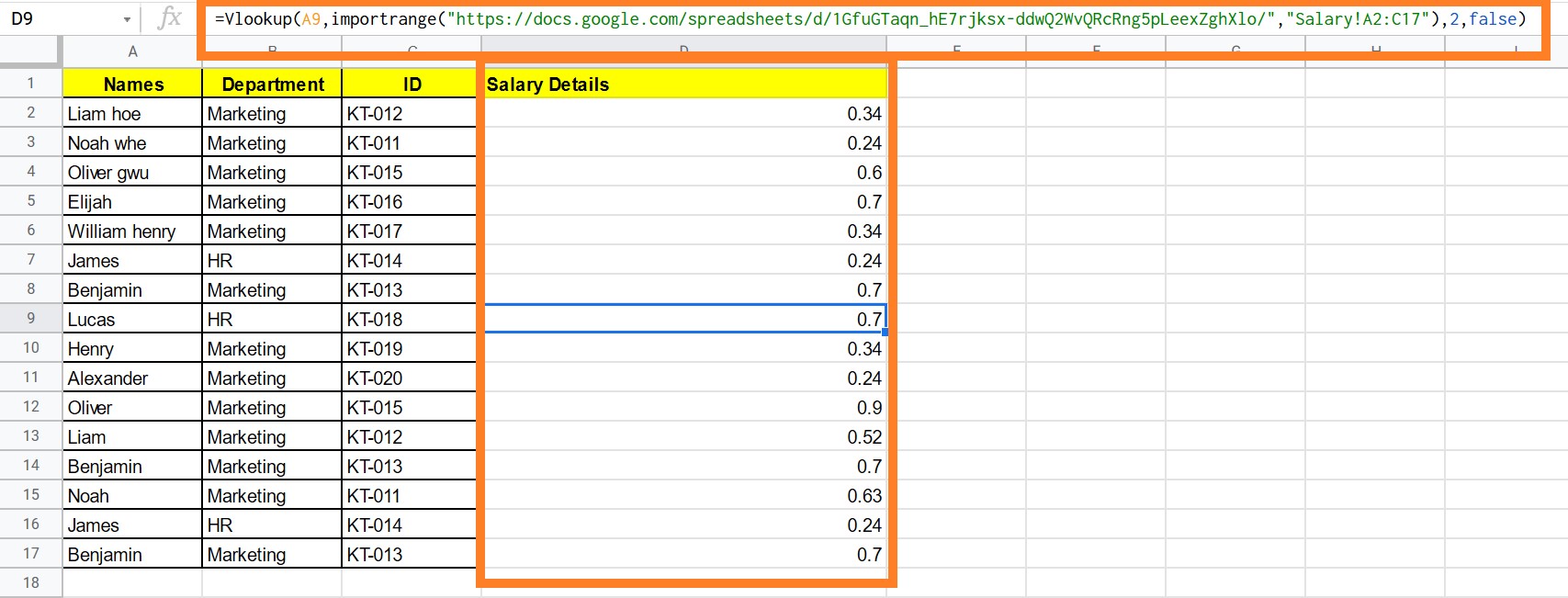 How to VLOOKUP from Another Sheet in Google Sheets