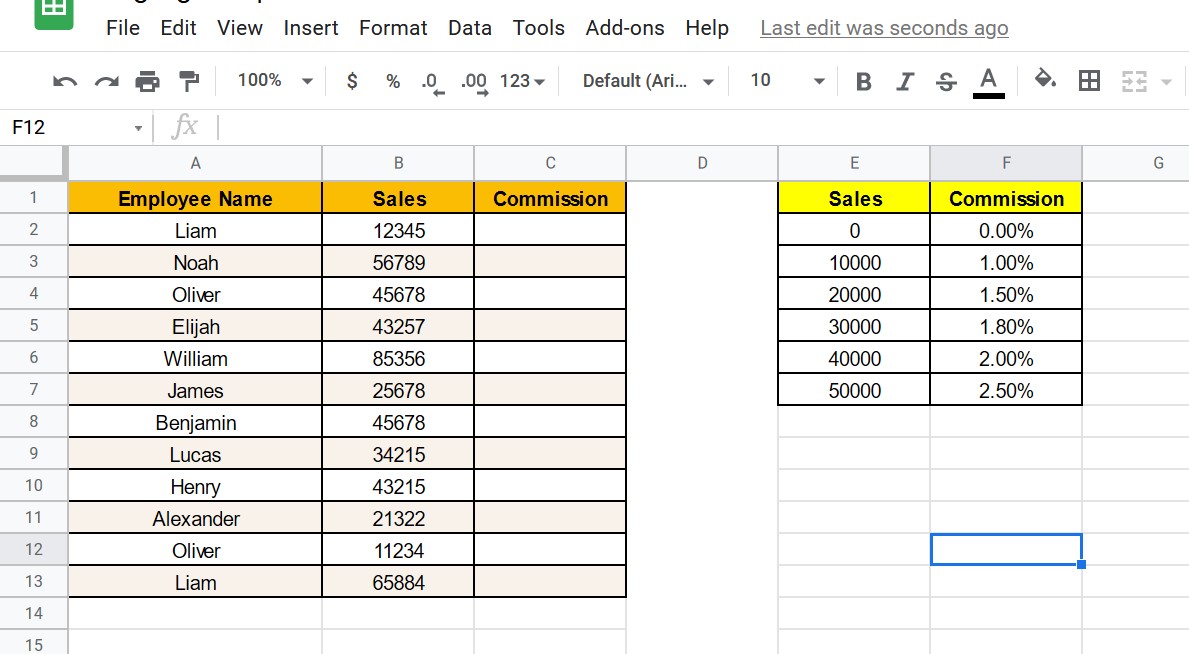 How to use IFS Function in Google Sheets