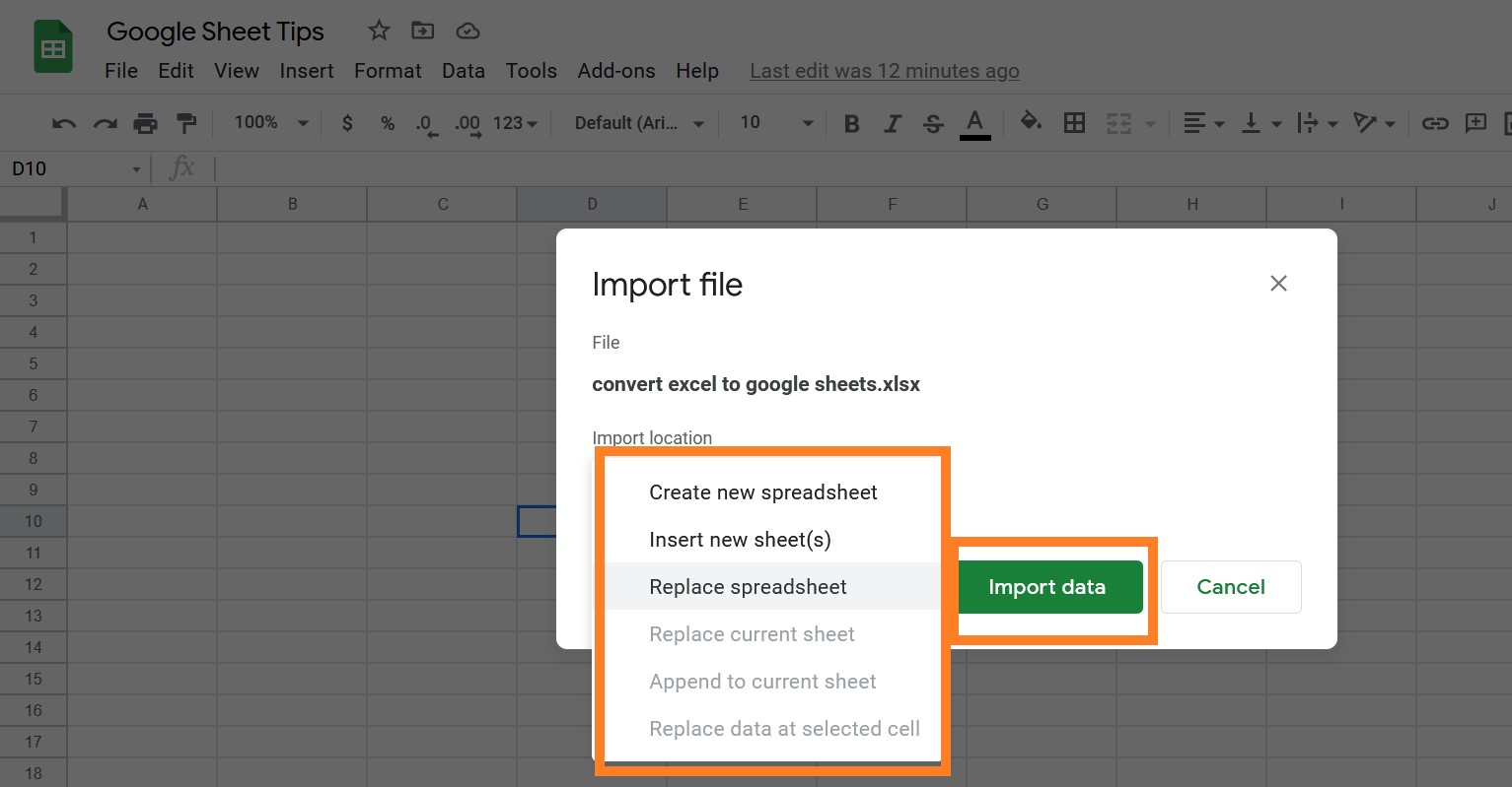 excel sheets to google sheets