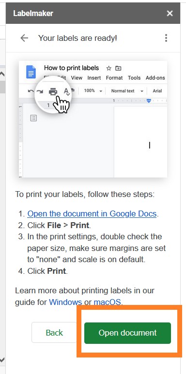 How To Print Labels From Google Sheets