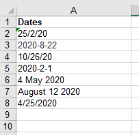 Python Program to Convert any Dates in Spreadsheets