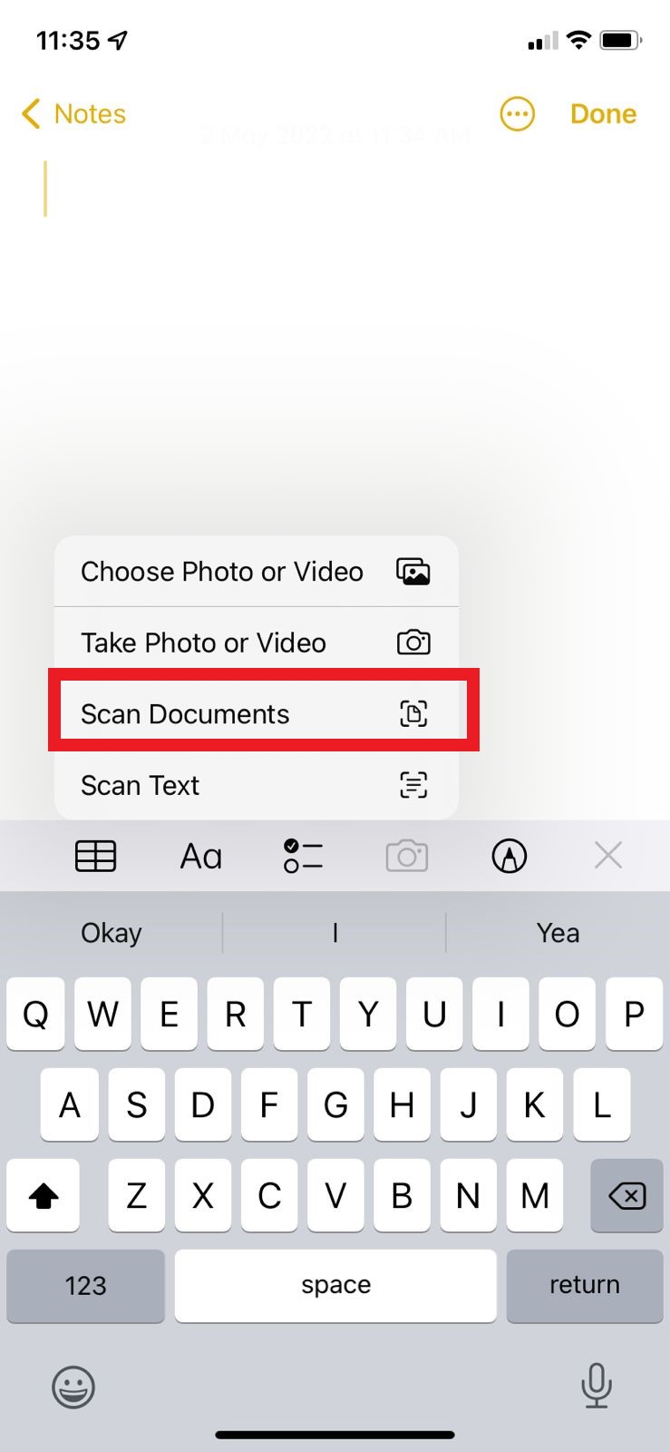 How To Scan a Doc on iPhone9