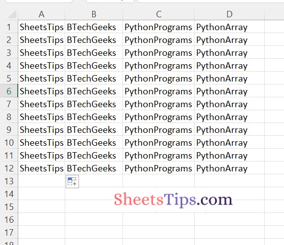 excel file without replacement
