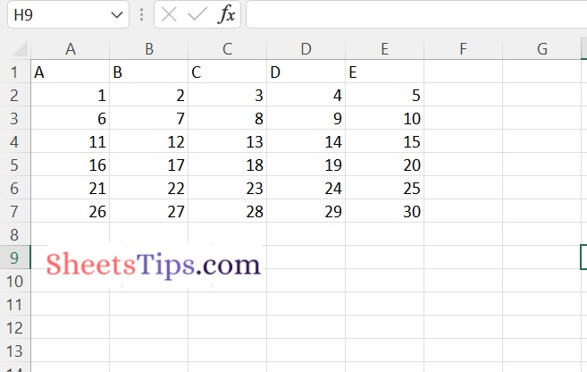 row names excel file
