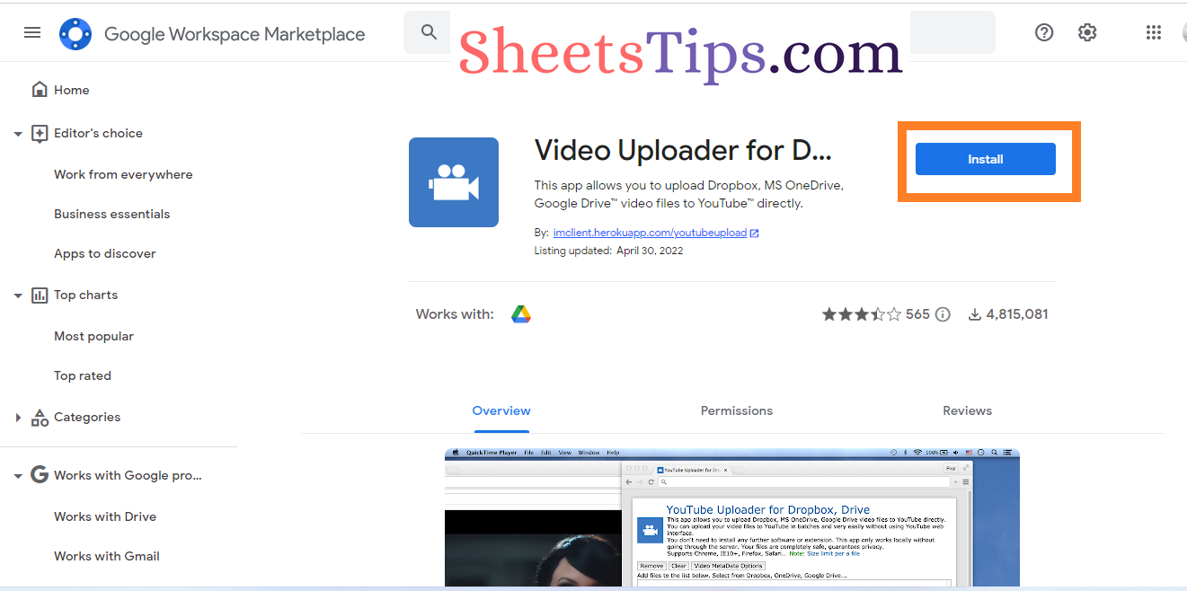 how to upload videos from Google drive to youtube